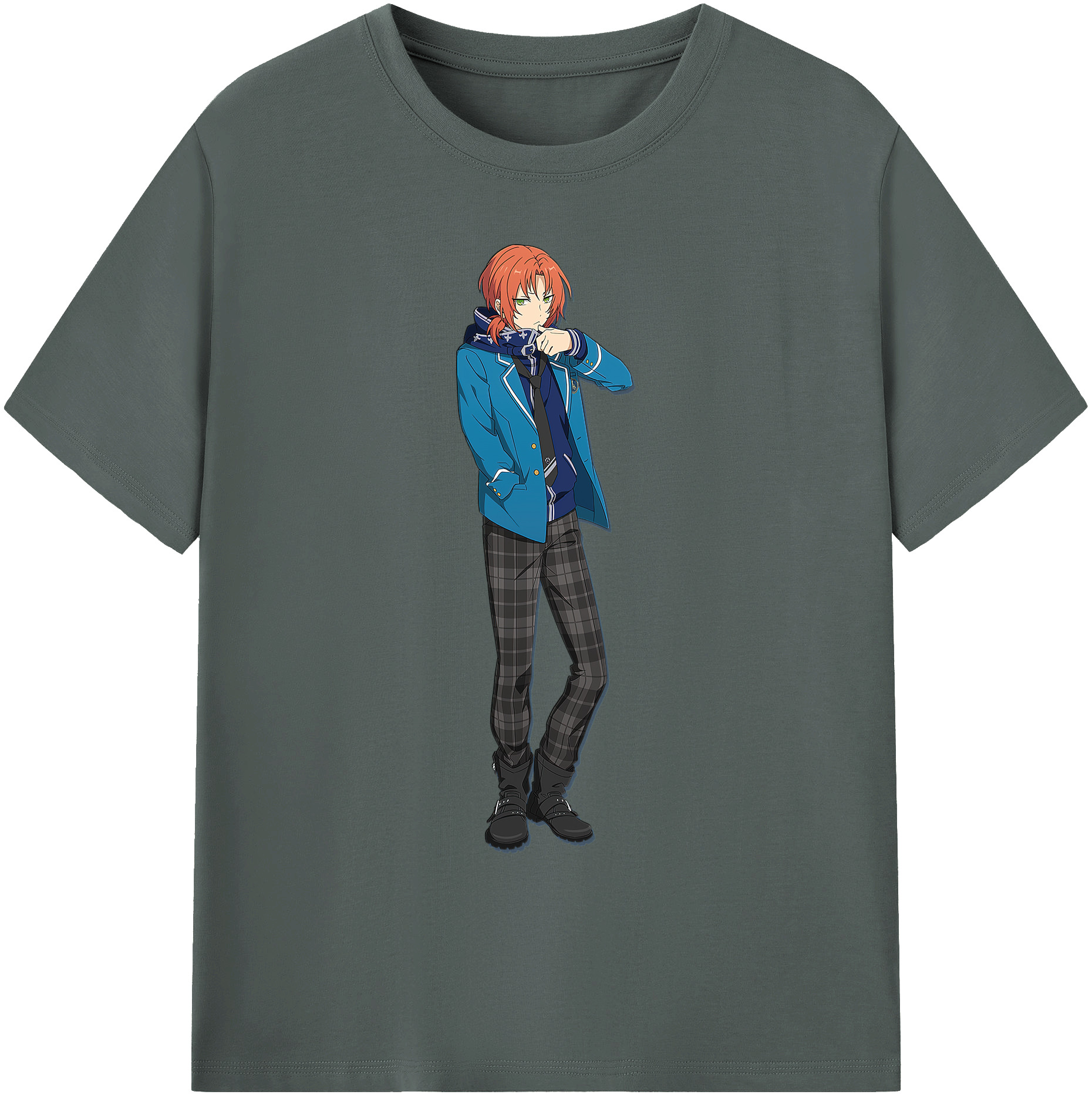 （画像用） あんさんぶるスターズ! Ensemble Stars 綿100％ メンズ半袖Tシャツ｜肌触りやわらか＆通気性